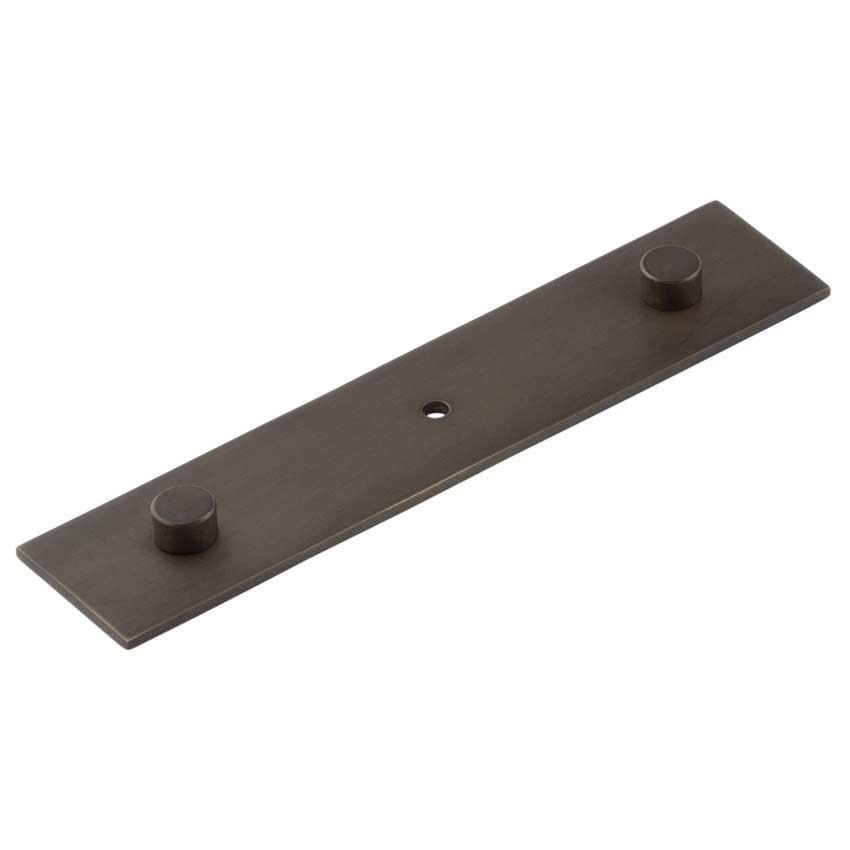 Fanshaw Backplate for Cupboard Knobs in Dark Bronze