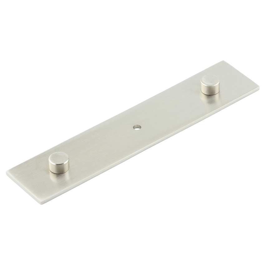 Fanshaw Backplate for Cupboard Knobs in Satin Nickel