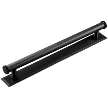 Rushton Backplate for Cabinet Handles in Matt Black