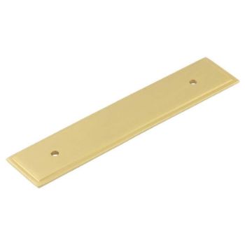 Rushton Backplate for Cabinet Handles in Satin Brass 