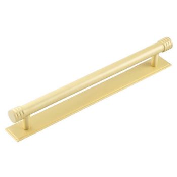 Rushton Backplate for Cabinet Handles in Satin Brass 