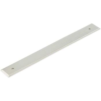 Rushton Backplate for Cabinet Handles in Satin Nickel 