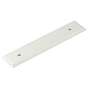 Rushton Backplate for Cabinet Handles in Polished Nickel 