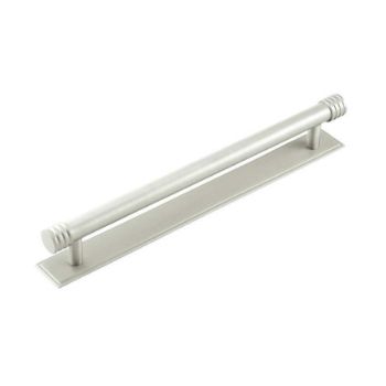 Rushton Backplate for Cabinet Handles in Polished Nickel 