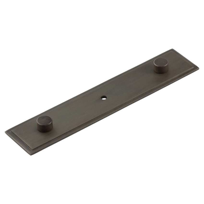 Rushton Backplate for Cupboard Knobs in Dark Bronze