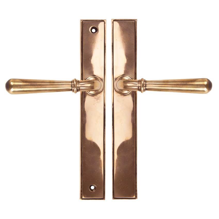 Polished Bronze Newbury Slimline Lever Latch Set - 45432