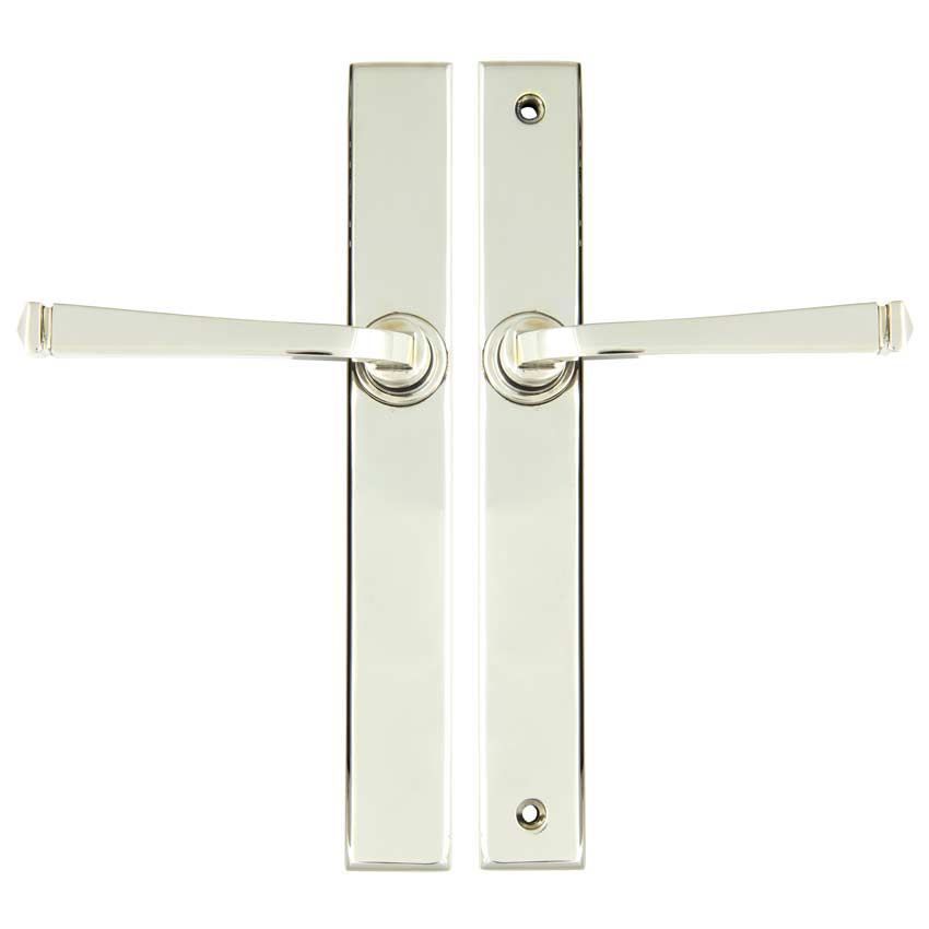 Polished Nickel Avon Slimline Lever Latch Set - 45449