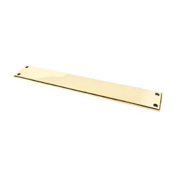 Aged Brass Art Deco Fingerplate - 45389