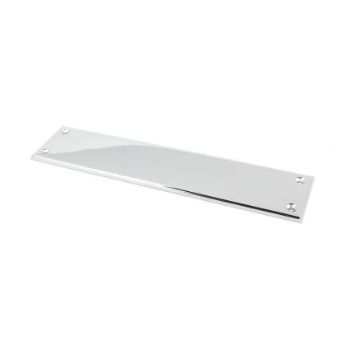 Polished Chrome Art Deco Fingerplate - 45390