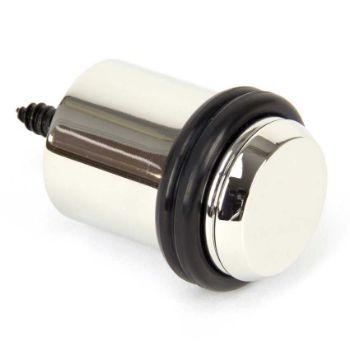 Polished Nickel Floor Mounted Doorstop - 91516