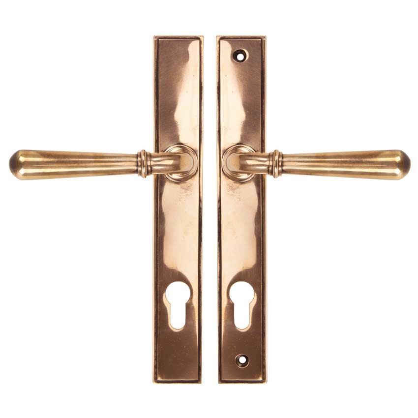 Polished Bronze Newbury Slimline Lever Espag. Lock - 91918