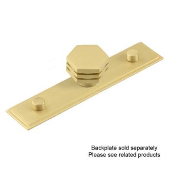 Nile Cupboard Cabinet Knobs in Satin Brass - HOX330SB