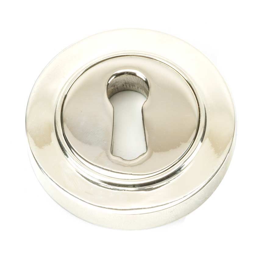 Polished Nickel Round Plain Escutcheon - 45691