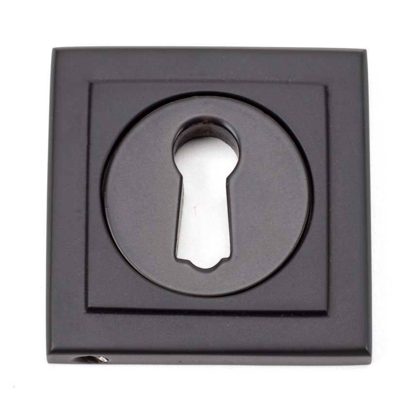 Aged Bronze Square Escutcheon - 46116