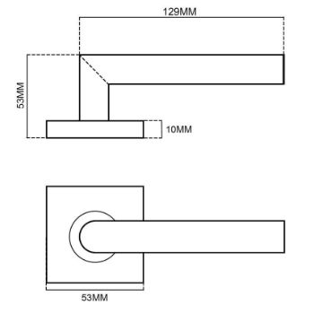 Fortessa Carrera Door Handle - FDECAR-PC 