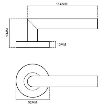 Fortessa Wave Door Handle - FCOWAV-SN 