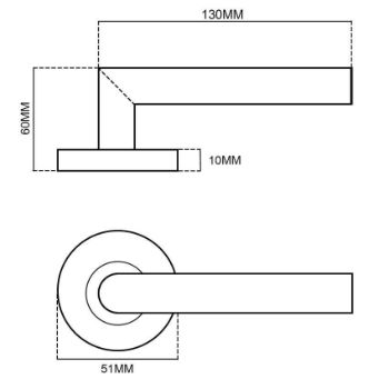 MANITAL Luna Door Handle - AQ7CP 