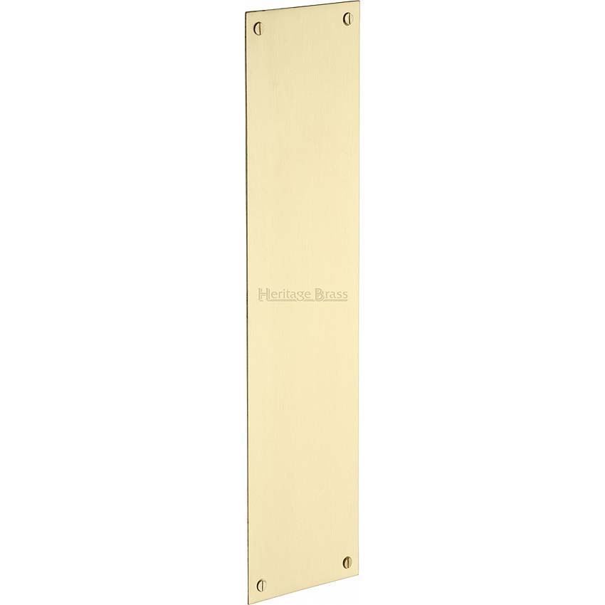 Heritage Brass Flat Fingerplate in Satin Brass Finish- V740-SB