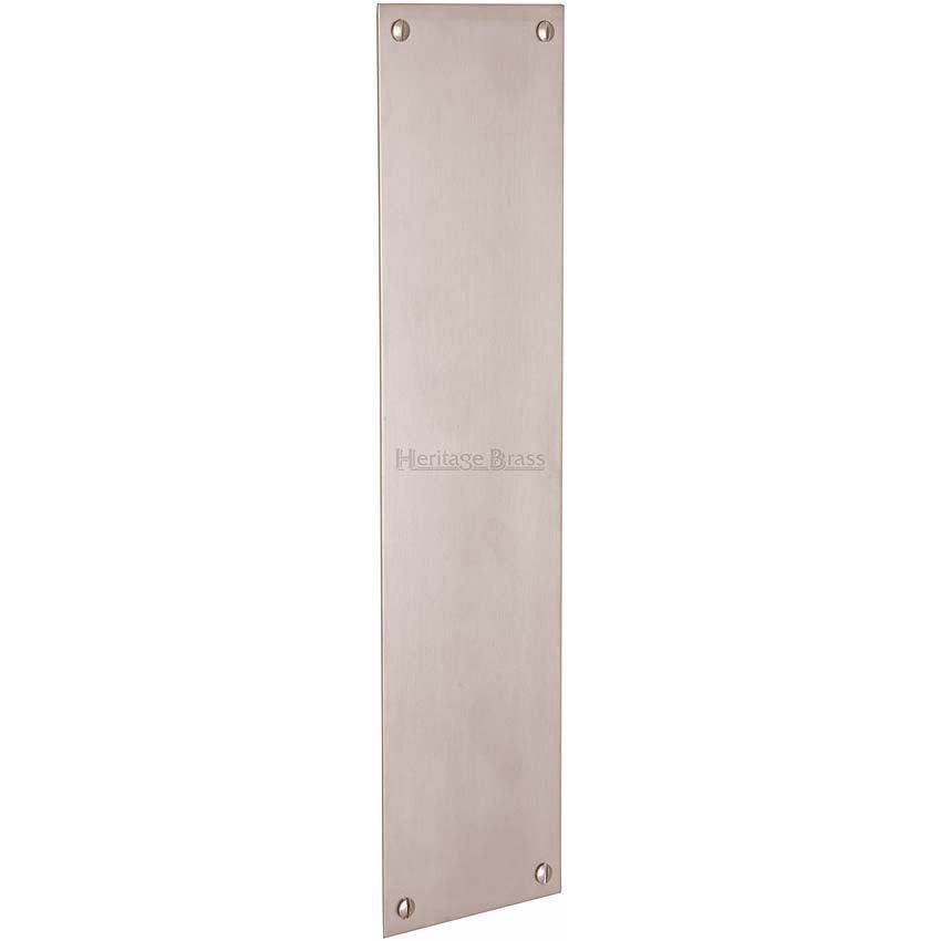 Heritage Brass Flat Fingerplate in Satin Nickel Finish- V740-SN