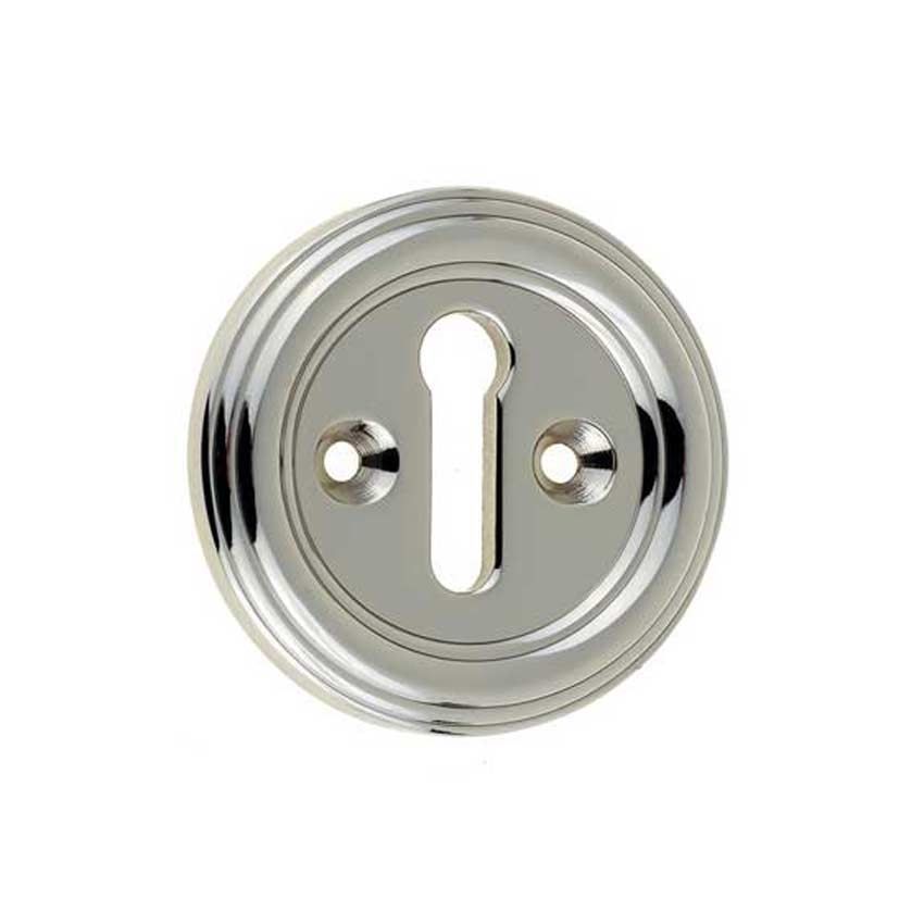 Parisian standard profile escutcheon - Polished Nickel - JV604PN