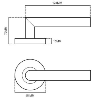 Palermo Door Handles - M-63-SNNP