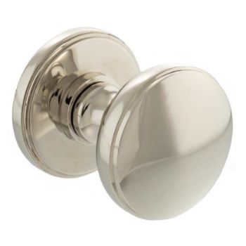 Edison Polished Nickel Domed Mortice Knob - MH400SMKPN 