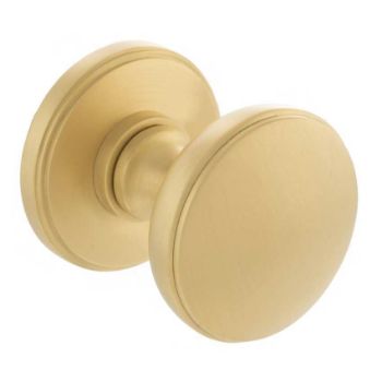 Edison Satin Brass Domed Mortice Knob - MH400SMKSB