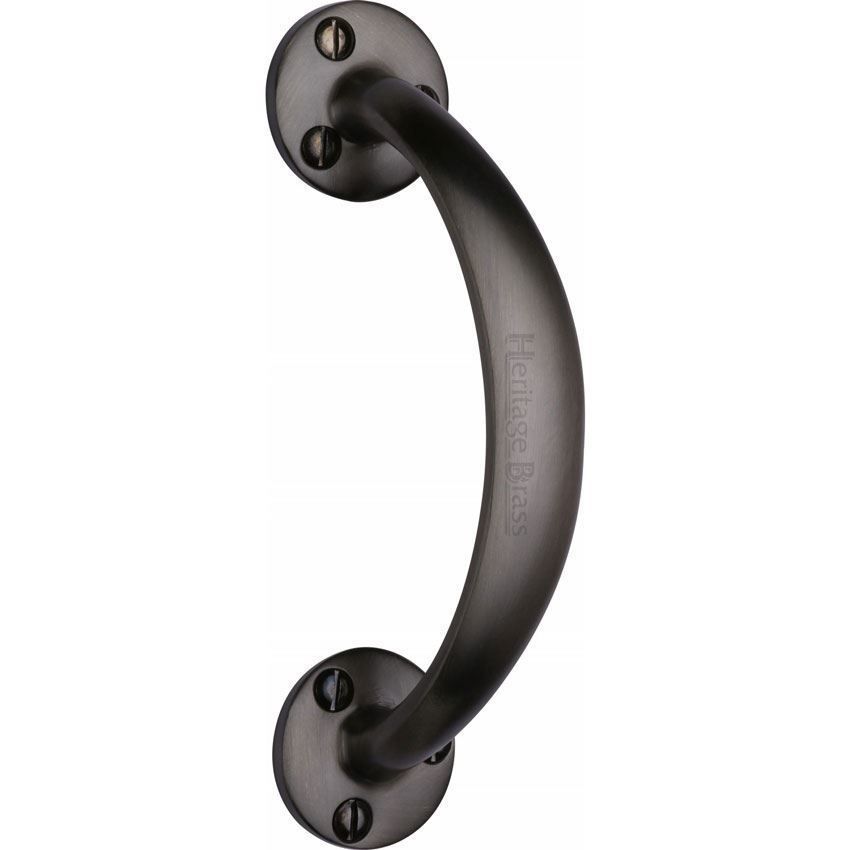 Heritage Brass Curved Door Pull Handle in Matt Bronze - V1140-MB 