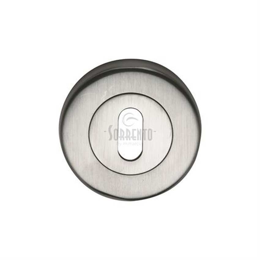 Sorrento Keyhole Escutcheon in Satin Chrome - SC-0191-SC 