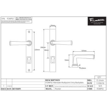 Allendale Multipoint Door Handle - FDMP02 