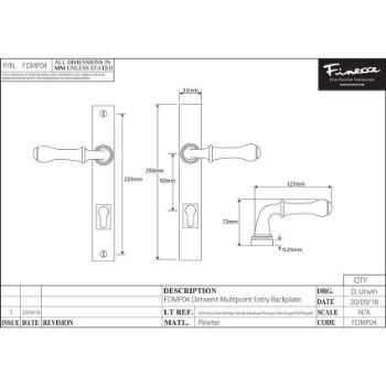 Derwent Multipoint Door Handle - FDMP04 