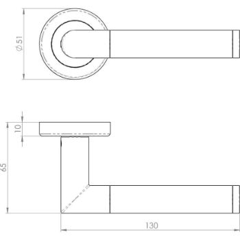 TREND Door Handle - SZM160CPSN 