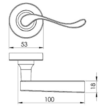 Bedford Door Handle - V3010PC 