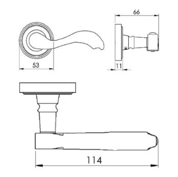 Lisboa Door Handle - V1601AT