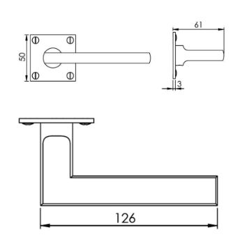 Trident Door Handle - BAU2910AT 