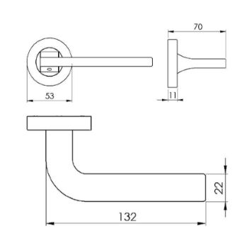 Bellagio Door Handle - V2015-PC