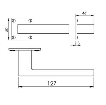 Delta Door Handle - BAU1928AT