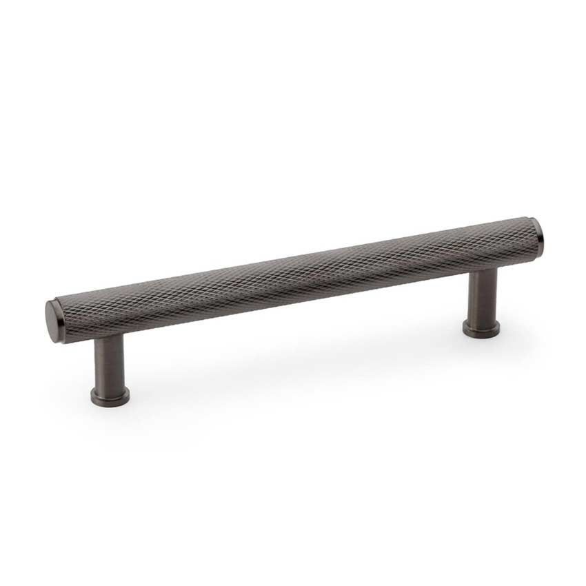 Alexander and Wilks Crispin Knurled T-bar Cupboard Pull Handle - PVD Dark Bronze Finish - AW809-DBZPVD