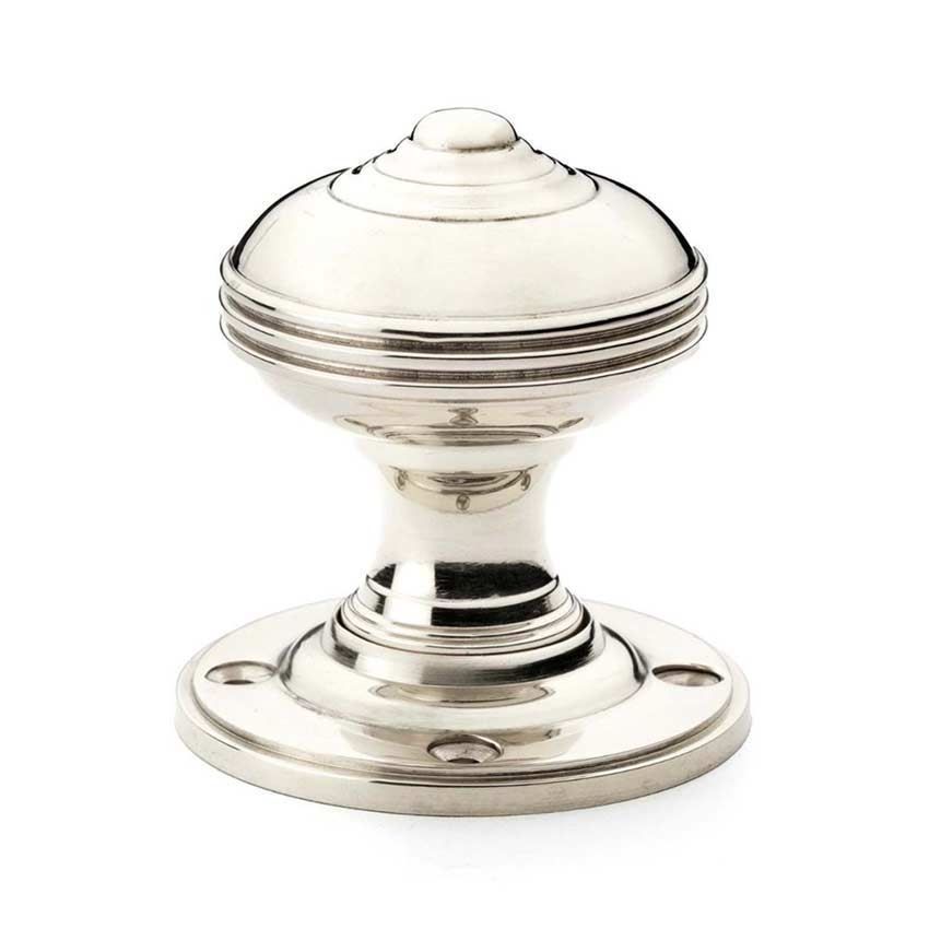 Alexander and Wilks Polished Nickel Romeo Door Knob - AW304-50-PN