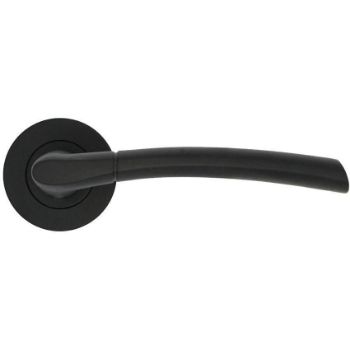 Andorra Lever on a Rose in Matt Black - ZPA100-MB