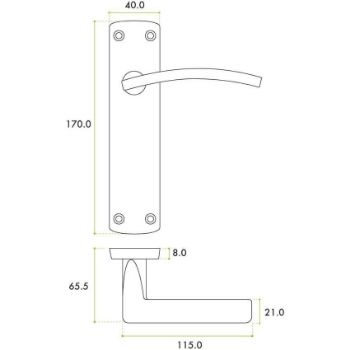 Toledo Latch Door Pack - ZPA032-MBLT