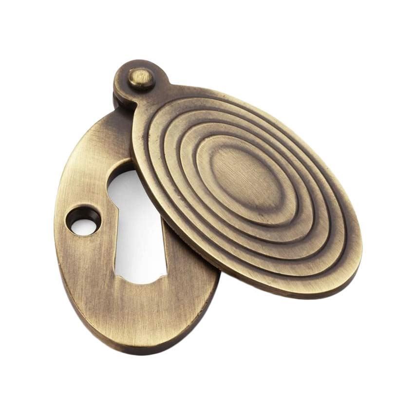 Alexander and Wilks Standard Key Profile Ellipse Escutcheon with Christoph Design Cover - AW385-AB 