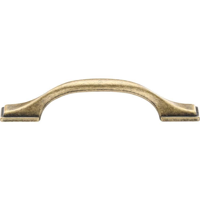 Luca Cabinet Pull in Distressed Brass - TK5090-DBS 