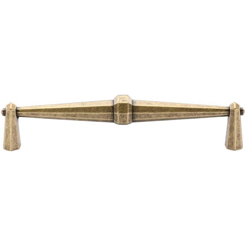 Octagonal Cabinet Pull in Distressed Brass - TK5231-DBS