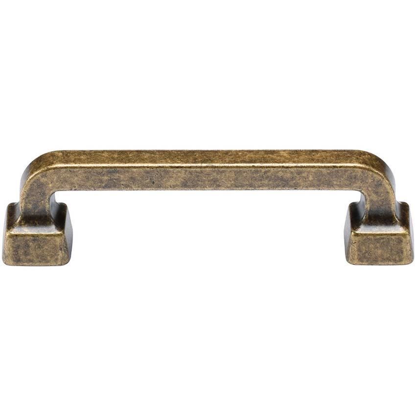 Stilo Cabinet Pull in Distressed Brass - TK5217-DBS