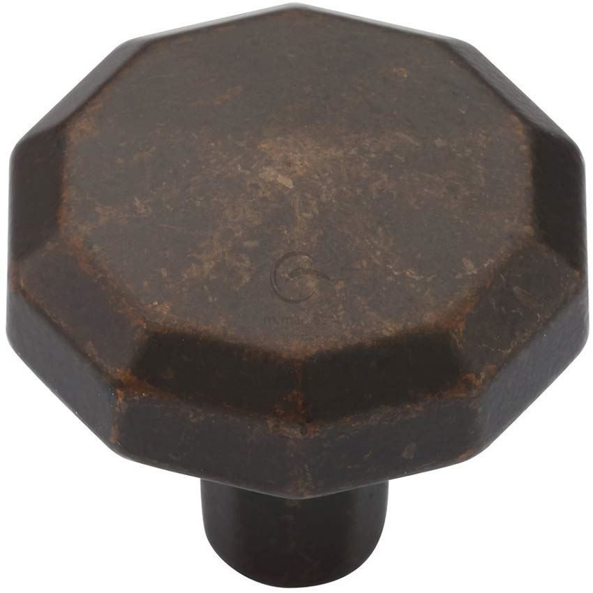 Octagonal Cabinet Knob in Matt Bronze - TK4231-032-LBN