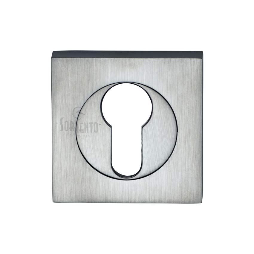 Sorrento Euro Profile Square Escutcheon in Satin Chrome Finish - SC-SQ0192-SC 