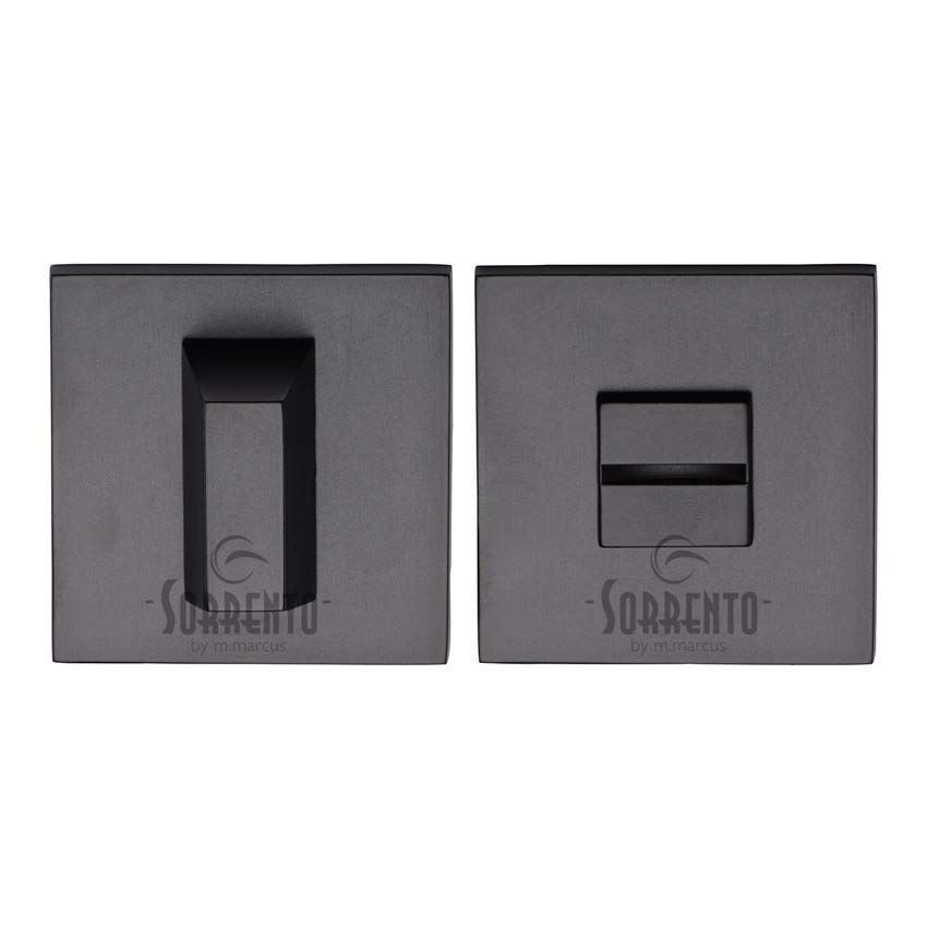 Square Bathroom Turn & Release in Matt Black - 5M-4040-Q-153