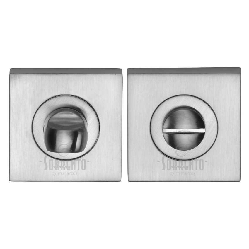 Sorrento square bathroom turn and release in satin chrome - SC-SQ0195-SC 