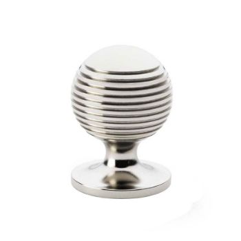 Alexander and Wilks Caesar Cupboard Knob on Round Rose - AW832-PN 